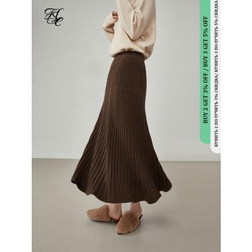Женские вязаные юбки FANSILANEN China At AliExpress