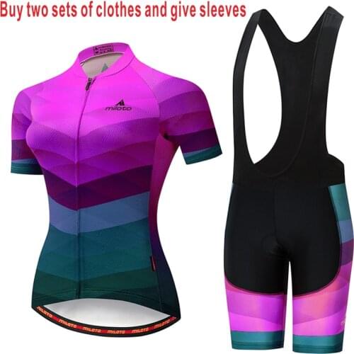 2020 Womens Cycling Jersey Set Summer Ladies Cycling Clothing Girls Bicycle Bib Shorts Bike Clothes MTB Pants Suit Sport Wear