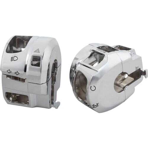 Motorcycle Handlebar Switch Housing Cover Aluminum Chrome Accessories For Suzuki GSX-R 600/750/1000 GSX-1300R Hayabusa 2007-2012