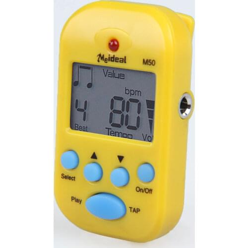 M50 Mini Professional LCD Clip-on Digital Tuner Metronome for Guitar Piano Practical parts accessories For Turner Easy to Carry