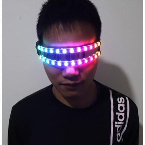 LED Glasses Sunglasses Goggles For Party Dancing Glowing LED Mask Rave Glasse EDM Party DJ Stage Laser Show