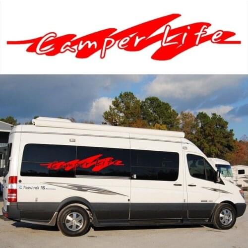 HotMeiNi 2x Camper Life Graphics (one for each side) Camper Van Graphics Motor Home Truck Vinyl Graphics Kit Decals Car Stickers