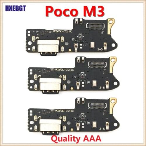 High Quality For Xiaomi Mi Poco M3 M2010J19CG USB Charging Port Flex Cable Charger Dock Connector Board With Mic Microphone
