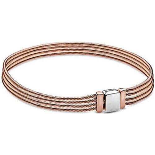 GChic Women Rose Gold Multi Snake Chain Bracelets DIY Jewelry Gift Base Chain Fit Charms Men Bracelet Pulseras Mujer Moda