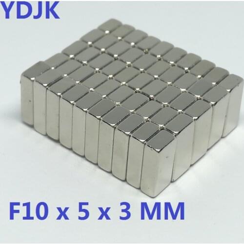 10 20 50 100pcs/lot N35 Rectangular Magnet 10x5x3 NdFeB magnet 10*5*3 Magnets 10 x 5 x 3