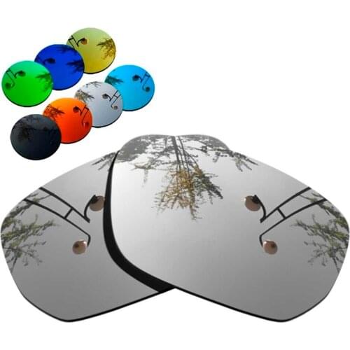 100% Precisely Cut Polarized Replacement Lenses for Style Switch Sunglass Chrome Mirrored Coating Color- Choices