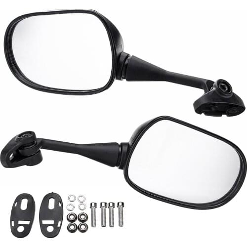 2 18mm motorcycle rearview mirror rearview mirror glass rearview mirror right left for Honda CBR600 CBR600RR CBR1000 CBR1000RR