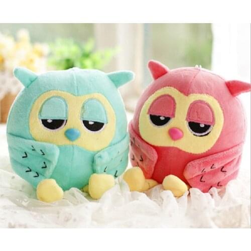 18cm 2 PCS set Cartoon Cute Owl dolls Plush toys Pillow Coth doll soft stuffed Toys for children kids Car-styling decorations
