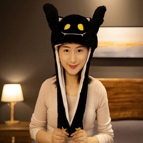 2020 Halloween Animals Magic Hat with Moving Ears Plush Magic Hat For Child Holiday Funny Decoration Toys