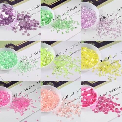 3-4mm five-pointed star heart flower type nail sequins rouge tablets bag umbrella crystal mud DIY material JJ315