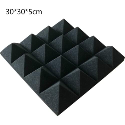 4 pcs High Density Retardant Pyramid Foam Sound Proofing 5cm Thickness Studio Sponge
