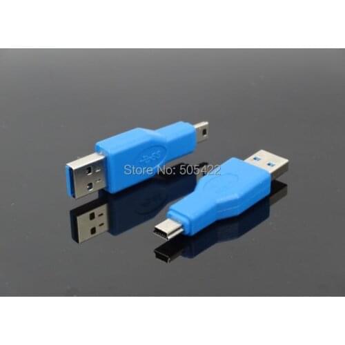 500pcs/lot USB 3.0 Type A Male to Mini 10 Pins Male Super Speed Adapter Converter