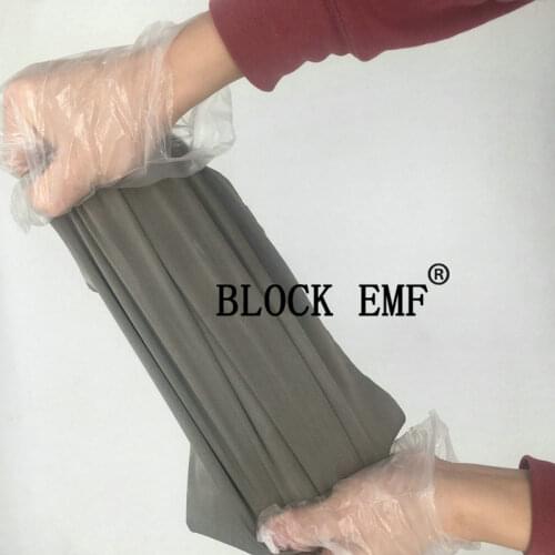 BLOCK EMF Microfiber 100% Silver Fiber EMf Shielding fabric Anti Radiation