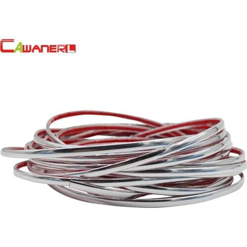 Cawanerl Car Styling Chrome Decor Strip Decoration 6-30MM For Citroen C1 C2 C3 C4 C5 C6 DS4 Peugeot 206 207 307 308 2008 3008