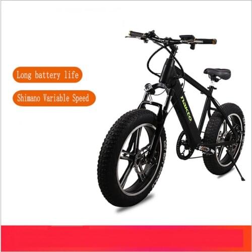 Electric Bicycle 20 Inch 48V4.0 FAT Tire Thick TYre Snowmobile Mountain BIKE Off-Road Vehicle