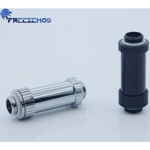 Freezemod computer pc water cooler fitting raphics card SLI G1/4 adapter retractable double external thread (41-69mm). BSSJT-41
