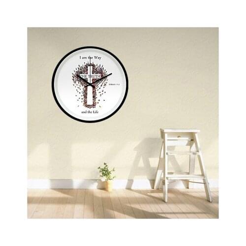 Jesus Christ personality wall clock mute creative fashion cross master clock gift gospel interior church gift