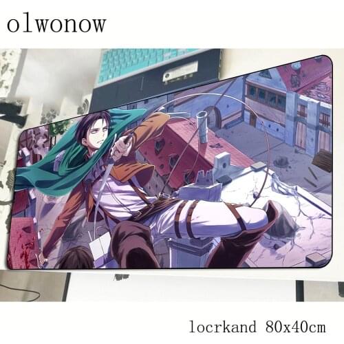 Attack on titan mouse pad 80x40cm HD pattern mousepads best gaming mousepad gamer cool new personalized mouse pads keyboard pad