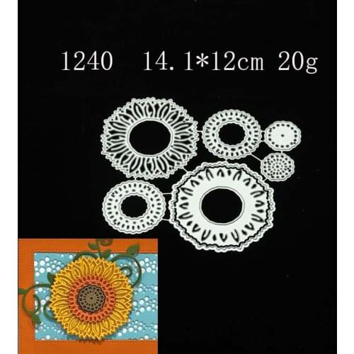 2021 Round Lace Metal Cutting Dies DIY Scrapbooking Paper Photo Album Crafts Knife Mould Cards Embossing Mold Stencils for Decor