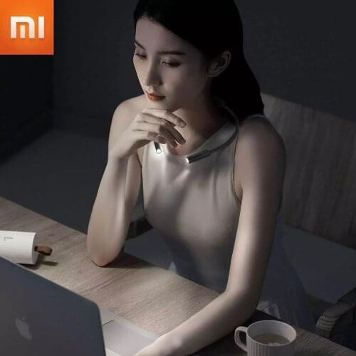 Xiaomi HUIZUO Wearable Reading Lamp USB Charging Two-stage Dimming Hanging Neck Light Adjustable Hose Angle Portable Light