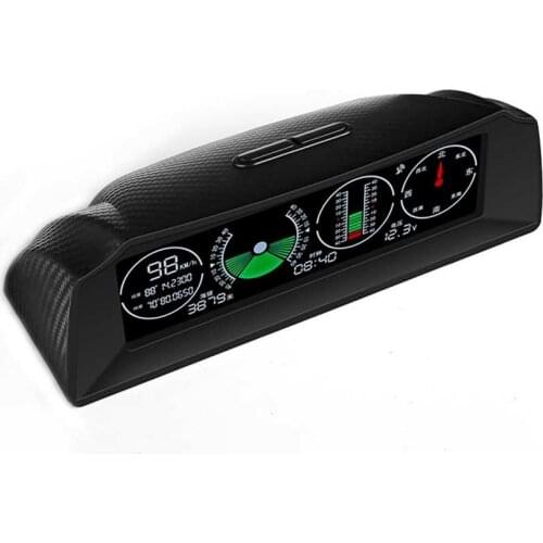 Suuonee Car alarm system, multi-function high-definition LCD display GPS signal Car speedometer Odometer Gauge warning system