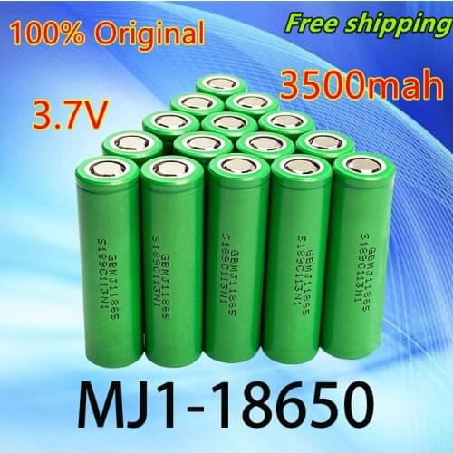 New MJ1 3.7v 3500mah 18650 rechargeable lithium battery for flashlight batteries for MJ1 3500mah battery + free shipping
