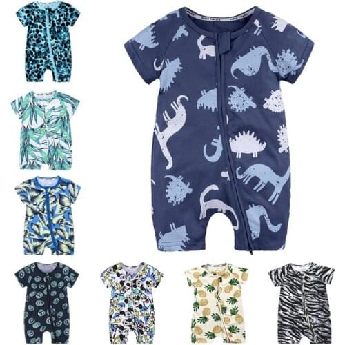 Newborn Baby Clothes Short Summer Cotton Rompers Kids Baby Boys Girls Cartoons Jumpsuit Toddler Costume Jumpsuit For Baby