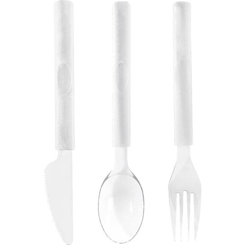 100x Disposable Clear Plastic Serving Utensils Durable Washable for Weddings