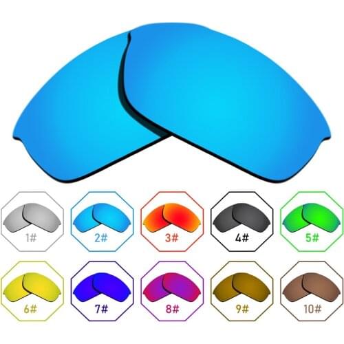 Polarized Replacement Lenses for Flak Jacket Frame - Many Colors Anti-reflective Anti-water Anti-scratch