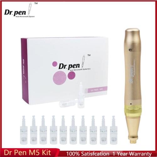 Dr Pen M5 Kit Professional Electric Derma Pen with 12 Microneedling Needle Home Salon Micro Needles Machine Face Care Devices
