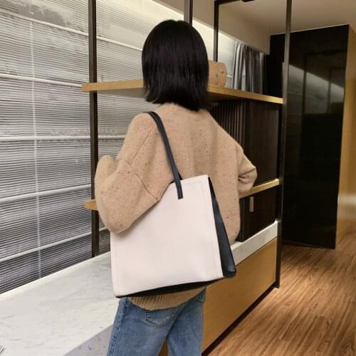 Simple Large-capacity Single-shoulder Big Bag Female 2021 New Trend Fashion Temperament Slant Bag Korean Version Red Tote Bags