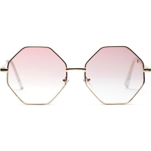 Lady Luxury Square Sun Glasses 2019 Men/Women Retro Polygonal oversize sunglasses Women pink Vintage Mirror colour sunglasses