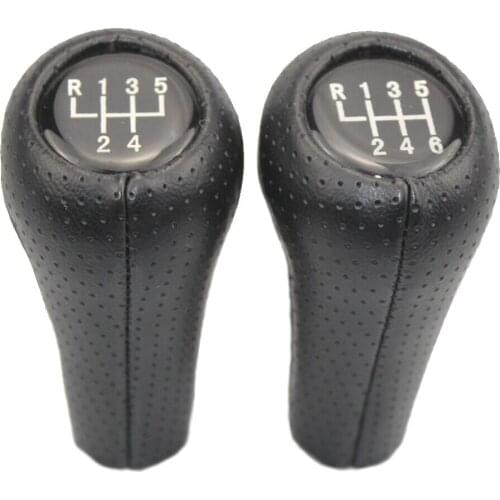 Car Gear Shift Knob for BMW 1 3 5 6 E46 E53 E60 E61 E63 E65 E81 E82 E83 E87 E90 E91 X1 X3 X5 Handball Auto Leather Shifter Stick