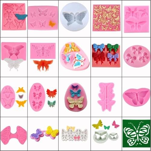 Butterfly Series Silicone Molds Fondant Mould Cake Decorating Tools Chocolate Moulds Wedding Decoration Biscuits Mould