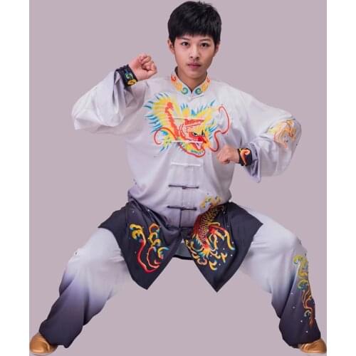 Wushu taichi taiji clothes changquan uniform Martial arts competition clothing embroidered kungfu nanquan taolu clothes uniform