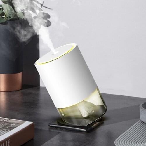 390ml Mini USB Portable Handy LED Nano Mist Sprayer Face Mist Spray Facial Steamer Moisturizing Air Humidifier for Home Office