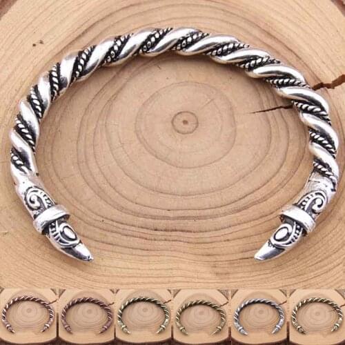 Yage 7Color 1pcs 3.5oz Mens Large Bangle Vintage men Viking Bangles Handmade Twist Bracelet High Quality