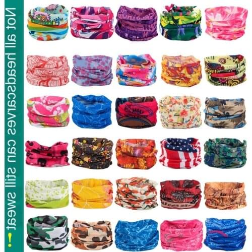 Magic turban Hiking Scarf Sport Headwear Women Reversible Bandanas Turban Hand Band Magic Scarves Outdoor Cycling Headband