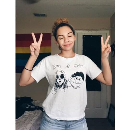 2020 Kurt & Ernie Kurt Cobain T Shirt Funny Humor Womens Top Ideal Gift T Shirt Lover T Shirt Unisex Tee