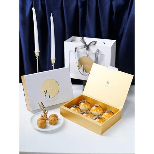 2021 Mid Autumn Festival Egg Yolk Crisp Packaging Box Moon Cake Gift Box High-grade Gift Empty Box Cake Boxes and Packaging