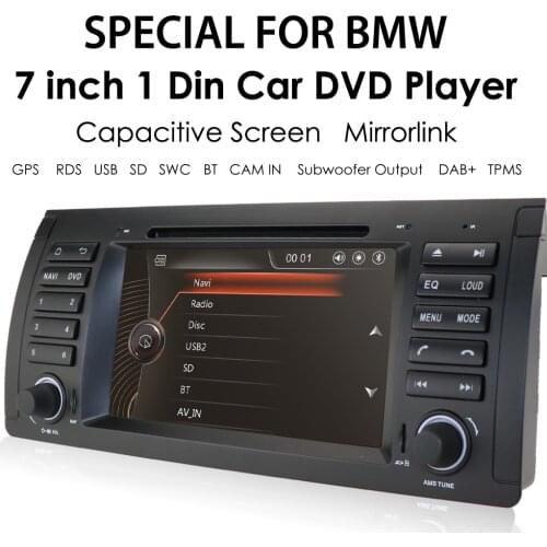 7 Inch 2 Din Car Radio DVD for BMW E39 E53 5 X5 M5 E38 1996-2003 Car AutoRadio GPS Navi Stereo USB RDS DAB Multimedia Player