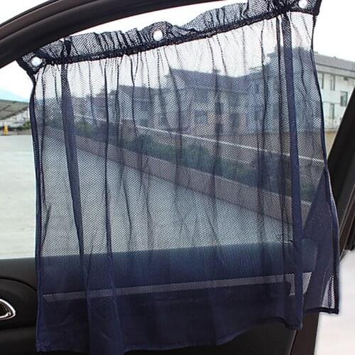 Car Interior UV Protection Sun Shades Side Window Curtains With Suction Cups hot