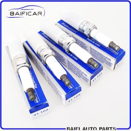 Baificar Brand New Genuine 4 Pcs Iridium Spark Plugs 12625058 For Chevrolet Buick Regal Lacrosse GL8 Excelle Malibu Enclave GMC