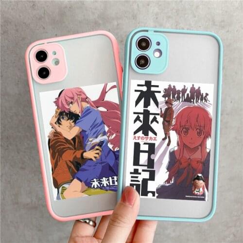 Japan Anime Future Diary Phone Case Cover for IPhone 12 Pro Max 11 X 7Puls XR Amano Yukiteru Gasai Yuno Mirai Nikki Hard PC Capa