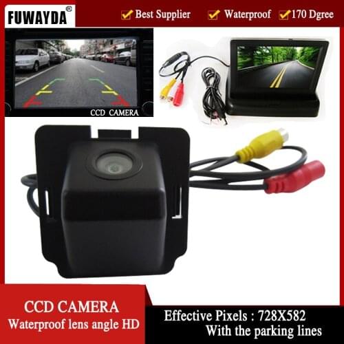 FUWAYDA Color Car Rear View Camera for Mitsubishi Outlander 2007-2010 4.3 inch Car Mirror Monitor video Auto Parking Assistance