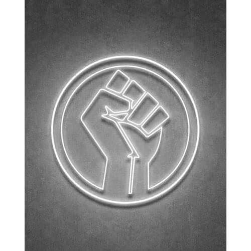 Decorative Light Clench your fists Neon Light Power Restaurant Accessories Bedroom light Enseigne Lumineuse Handmade Glass Tubes