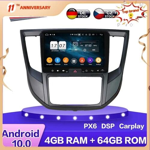 For Mitsubishi Lancer Android 10 PX6 Car HD Multimedia DVD Player 4G+64GB Auto GPS Navigation Stereo radio Headunit DSP Carplay