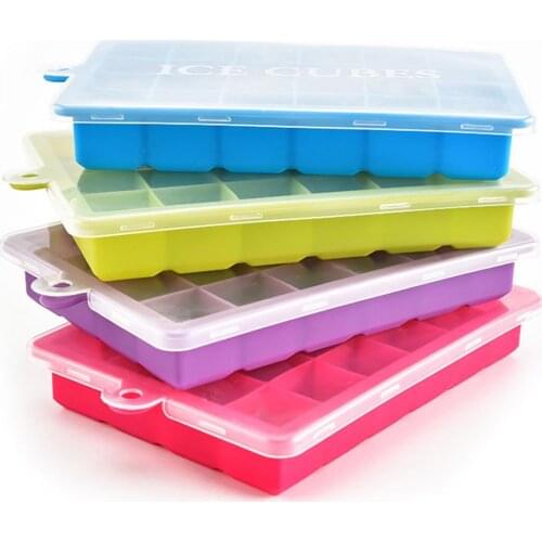 24 Cavity Ice Mold Non-stick Low Temperature Resistance Silicone Kitchen Ice Mold for Kids Small Fruits Mold Ice Maker For Makin