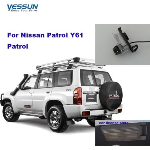 HD Car Rear View Camera For Nissan Patrol Y61 4WD Patrol CCD backup camera/license plate camera/Housing Mount kits