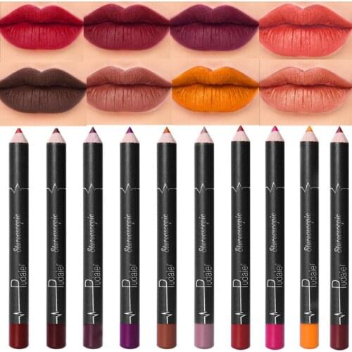 6pcs/set Lip Liner Matte Lip Pencil Waterproof Long-lasting Non-marking Nude Color Biting Lip Makeup Lip Pencils Lipstick Pen